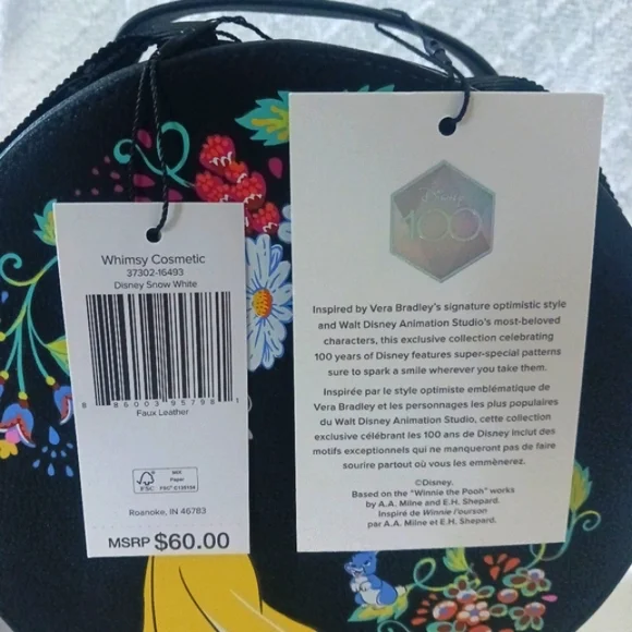 Vera Bradley × Disney 100 Snow White Whimsy Cosmetic Case - Picture 3 of 16